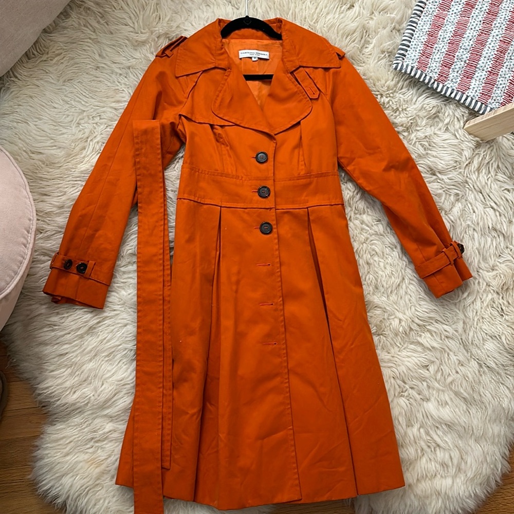 Carolina Herrera size 4 orange jacket